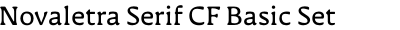 Novaletra Serif CF Basic Set